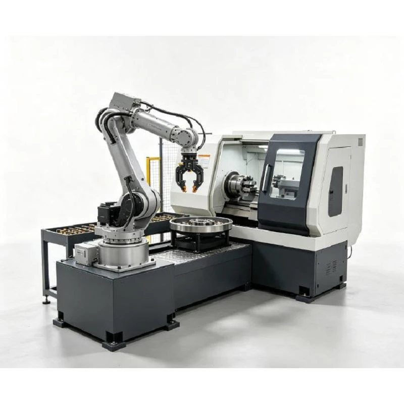 Robot de carga y descarga de torno